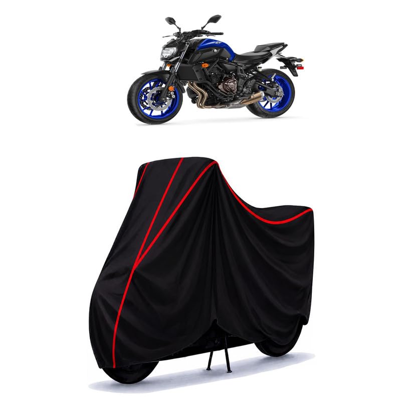 Image of MT 15 V2 Standard Water Resistant Bike Cover for All Motorcycles & Rain | Heavy Duty Taffeta Fabric | UV Protection, Dustproof, Scratchproof | All Weather Two Wheeler Body Cover with Elastic Bottom