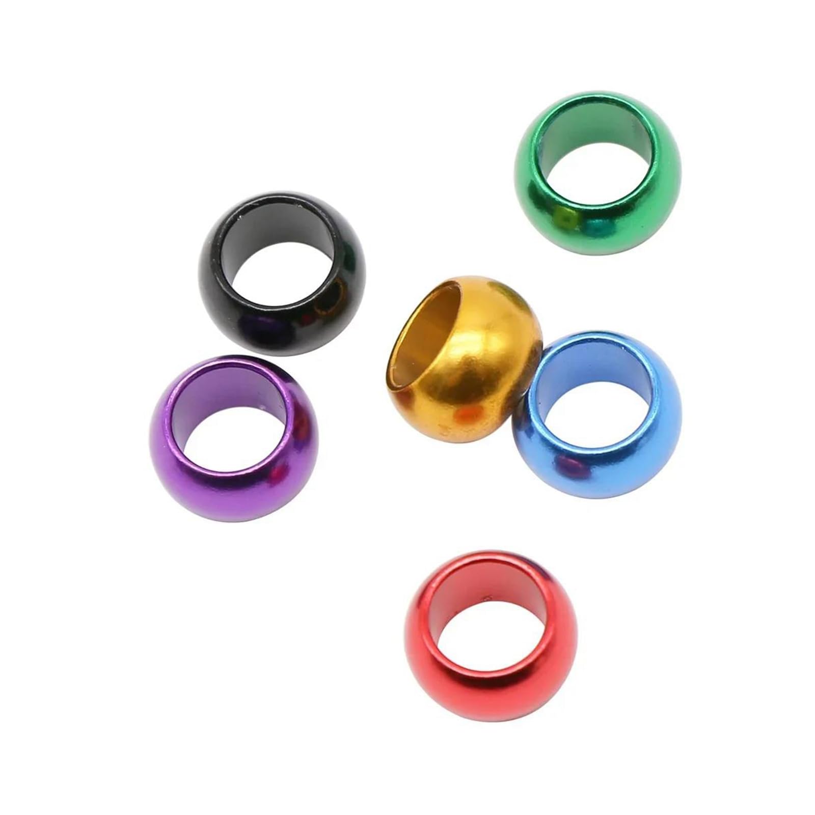 Anillas de aluminio para patas de aves, 12 anillos de aluminio for patas pájaro, diámetro interior 8-10 mm, multicolor, sin número(Blue,ID 8mm)