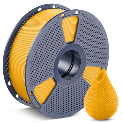 Image of SUNLU 3D Printer Filament PETG Filament 1.75mm, Less Stringing Good Layer Adhesion High Toughness, PETG Filament 1.75 ±0.02mm, 1kg Spool(2.2lbs), Vivid Yellow