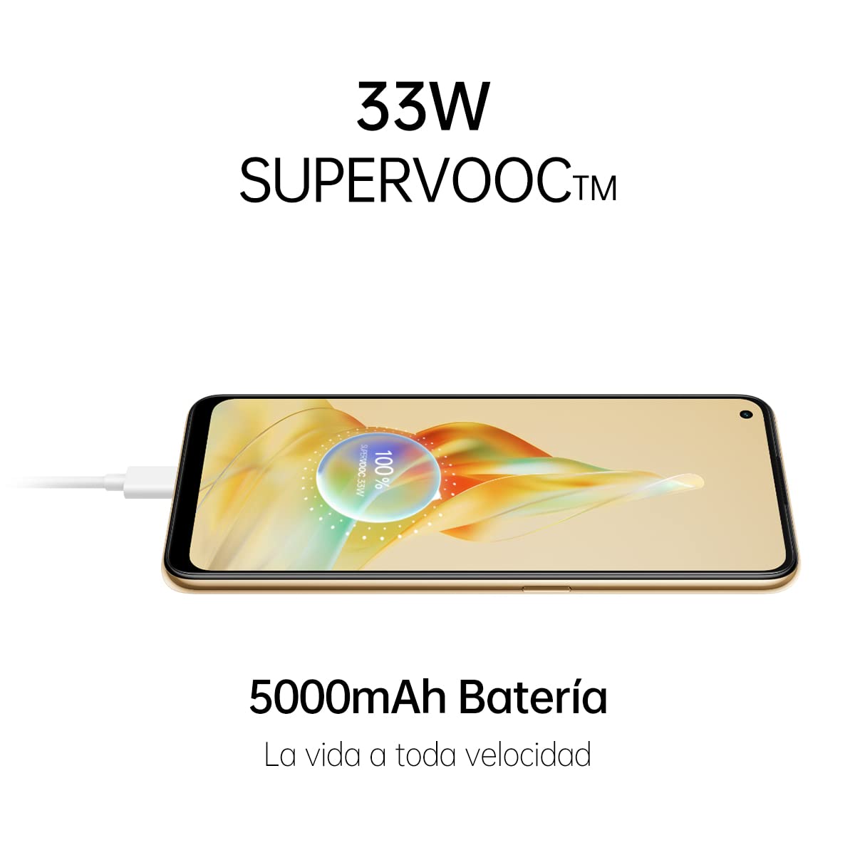 OPPO Reno8T - darmowy smartfon, 8GB+128GB, aparat 100MP+2MP, aparat mikroskopowy, Android, bateria 5000mAh, szybkie ładowanie 33 W - czarny