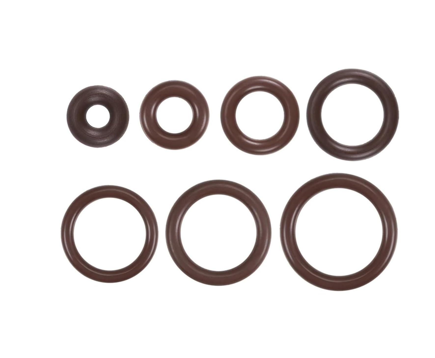 10 juntas tóricas de caucho de flúor - juntas de sellado métricas FKM for reparaciones hidráulicas y neumáticas, marrón, 3 mm de ancho(16x10x3mm)