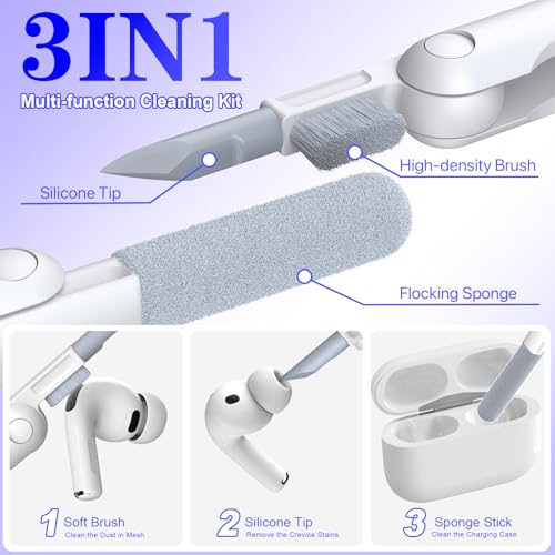 Carcasa AirPods Pro 3 de alta resistencia con kit limpieza 7