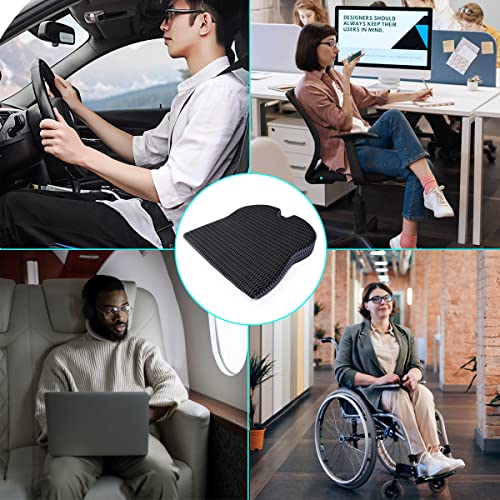 Car Seat Cushion Memory Foam Wedge Tailbone Cushion Automobile Wedge Pad Pillow For Car, Truck, And Office Chair Wheelchairs Coccyx Support Tailbone Pain Relief #TOP4