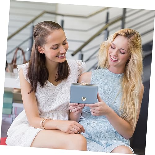 Portefeuille pliable bleu chic à perles : le cadeau idéal pour elle