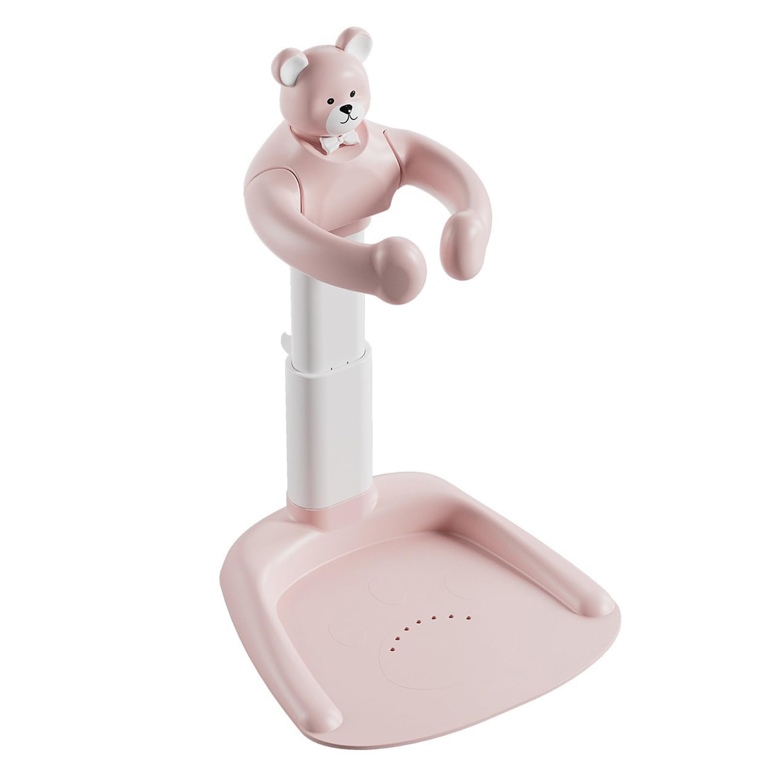 Adjustable Baby Shower Stand with Anti-Slip Base Bath Shower Standing Support Baby Bath Stand Portable Bath Helper Baby
