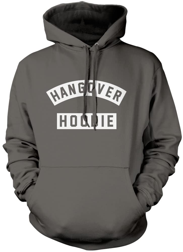 Hotscamp Boys Heather Grey Hangover Unisex Hoodie - Grey Large
