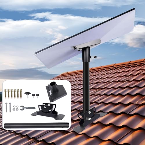 SuQurtom Starlink Halterung Gen Satz 360 Einstellbare Dachhalterung & Wandhalterung für Starlink 4/ 4X/ Gen 3 Heavy Duty Rohrhalterung mit Standard Kit V3 Montagezubehör für Satellitenantennen