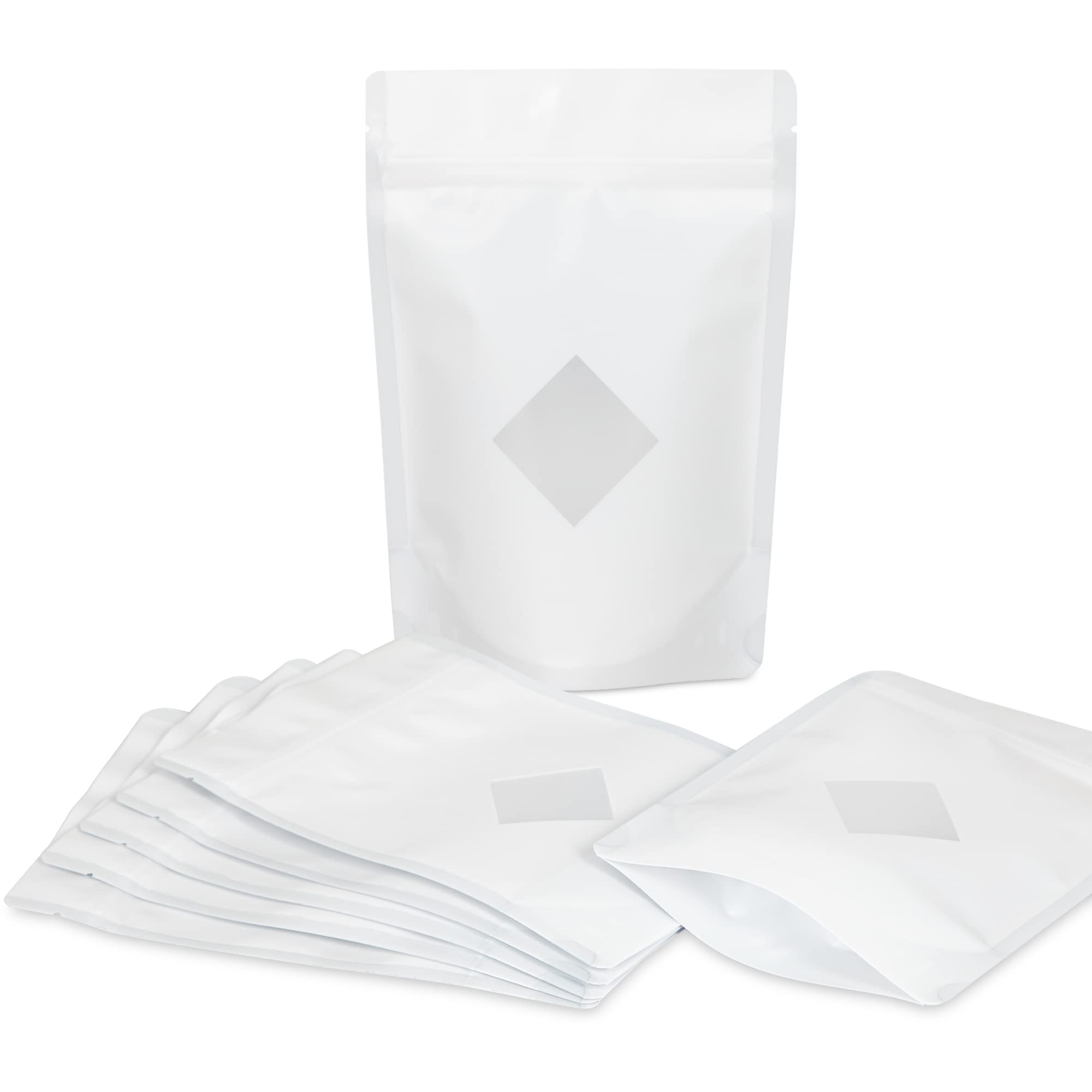 50 Bolsas De Almacenamiento Mylar - Tamaño 6.3 X 9.1 Pulgadas, Sellables Con Calor | Ideales Para Alimentos, Café, Té Y Granos