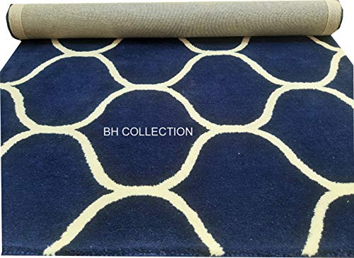 Image of Classical Look Plain Handmade Tufted Carpet with Super Soft & Pure Woolen Carpet for Your BEDROOMS & Living Room with 1 INCH Pile Height 10.0 X 13.0 FEET (300x390 cm) Multi