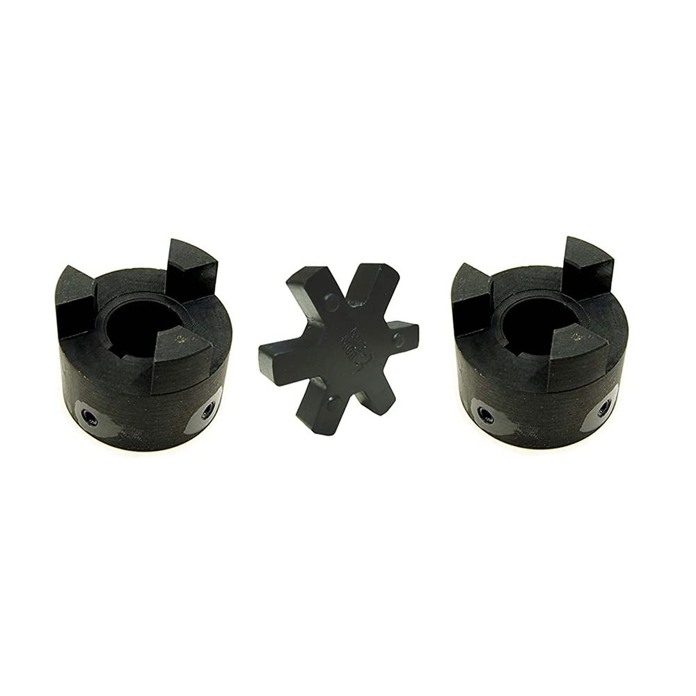 RAParts L095 3/4 X 3/4 Flexible 3-Piece L-Jaw Coupling Set & Buna-N NBR Rubber Spider