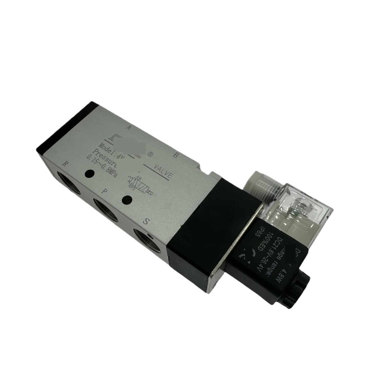 válvula solenoide neumática Electroválvula neumática 5/2 vías 1/2" 4v410-15 4V310-10 4V310-08(4V410-15,DC12V)