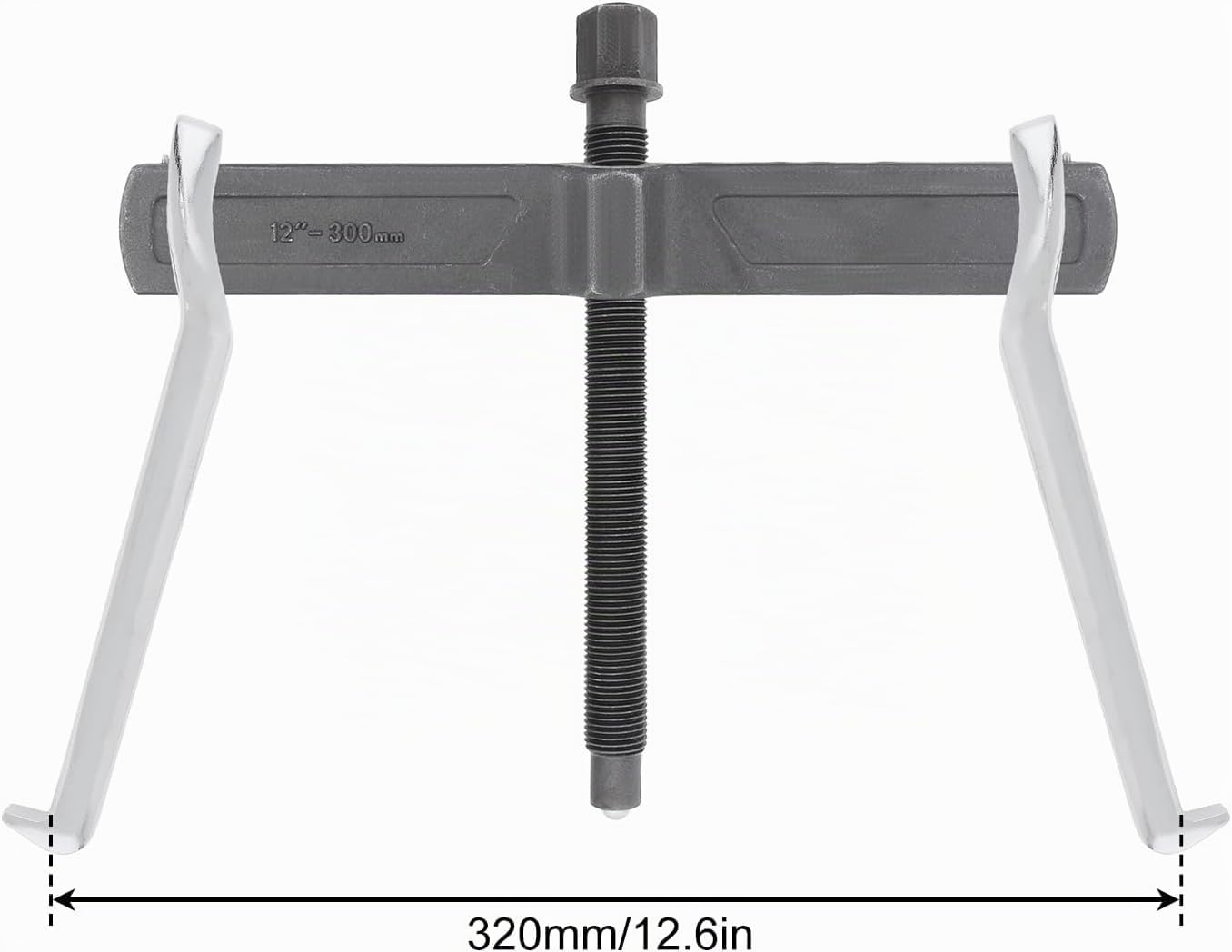 ChgImposs Extractor de Engranajes de 2 mandíbulas de 12 Pulgadas, Engranajes de extracción de rodamientos CR-V Ajustables, Herramienta de extracción para tracción Interna Externa, Herramienta