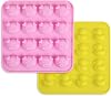 homEdge Duck and Pig Silicone Molds, Non-Stick Food Grade Silicone Molds for Chocolate, Candy, Jelly, Ice Cube
