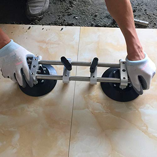 IMT 2 Pack Seamless Seam Setter with 6-Inch Vacuum Suction Cups for Seam Joining and Leveling, Professional Countertop Installation Tool for Granite, Stone, Marble, Slab, Free Storage Case and Gloves