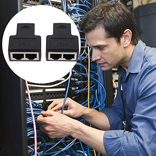 Mobestech 10 Pcs Camiseta De Rede Conectores Divisores Rj45 1 a 2 Acoplador Divisor Acessórios Para