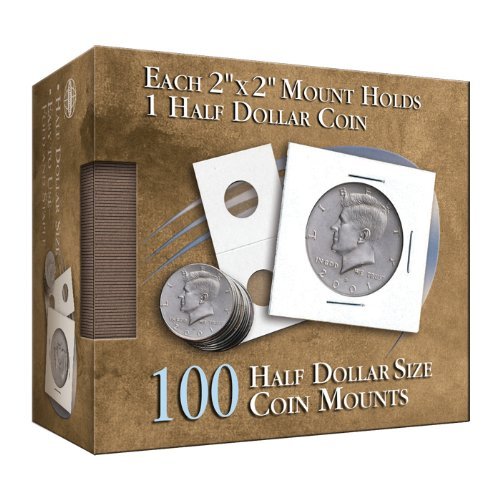  Half-Dollar 2x2 Coin Mount Cube: 100 Count by Whitman Publishing (2013-10-30)
