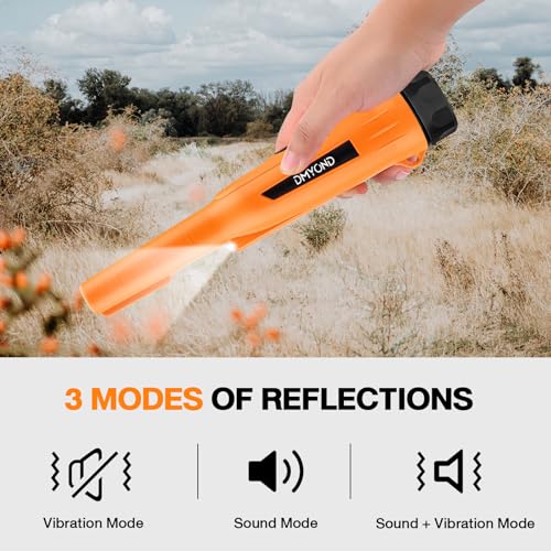 Dmyond Metal Detector Pinpointer for Adults & Kids, Waterproof Handheld Pin Pointer Wand, Hight Sensitivity 3 Modes Pinpointing for Finder Probeor Gold, Coins, Detecting Treasure Hunting