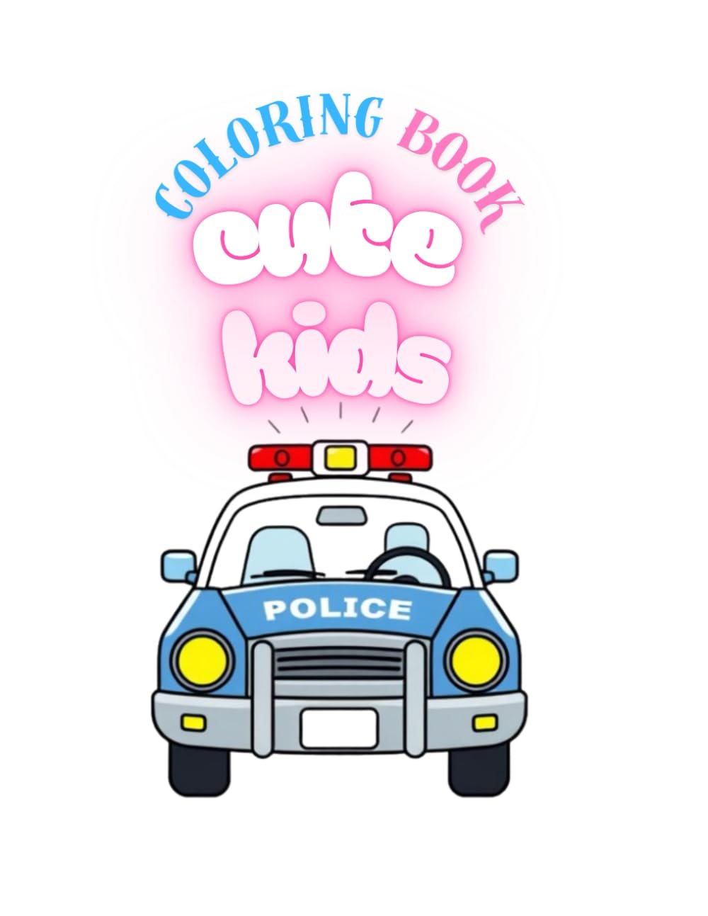 cute transportation coloring book for young children: Cute Transportation Easy Drawings for Young Children