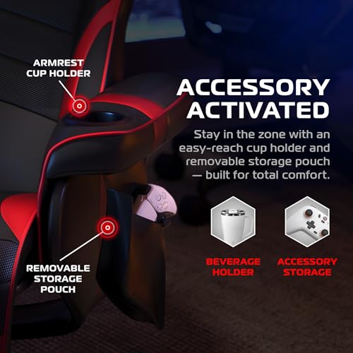 Image of Respawn 900 Gaming Recliner Chair with Footrest, Cup Holder and Swivel