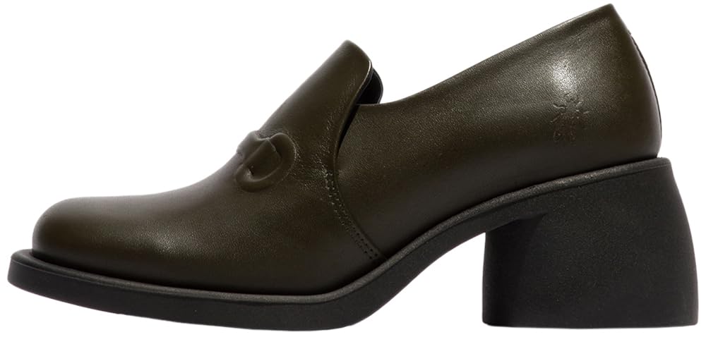 Fly London Women's HOIL137FLY Loafer, Military, 2.5 UK