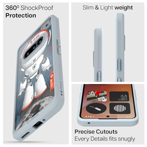 KAPAVER Impulse Series Case for Nothing Phone 3a Astro Big Eyes Gray - Image 7