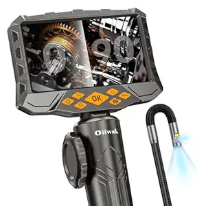 Oiiwak Dual Lens Articulating Borescope, 2-Way/ 5