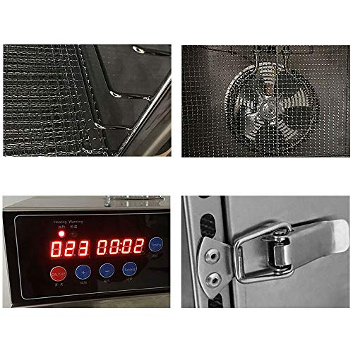 Fayelong Dörrgerät Dörrautomat Dörrapparat Obsttrockner Digitaler Bildschirm Max 99 Stunden Timer Temperaturkontrolle 40-90°C Edelstahl 12 Etagen 220V 1000W – Bild 3
