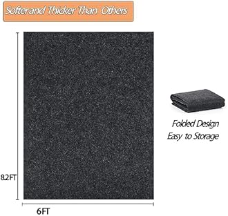 8.2 x 6 FT Outdoor Storage Shed Mat, Waterproof Storage Shed Flooring Mat, Anti-Slip Patio Furniture Floor Scratch Prevention Mat, Dustproof Outdoor Carport Mat…