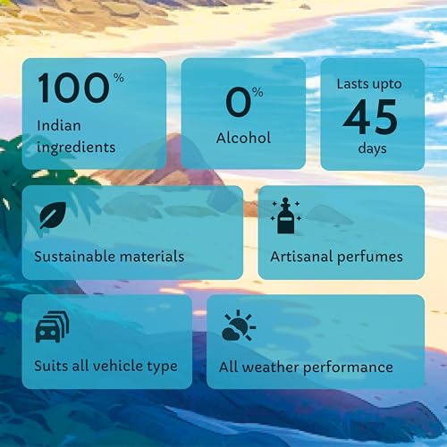 Image of KOOJI Sprinkle - Car & Home Perfumes - Ocean Breeze 30 ML | Premium Freshener - Aquatic Notes & Coastal Florals | Natural & Vegan Ingredients | Long-Lasting Aroma - Up to 60 Days