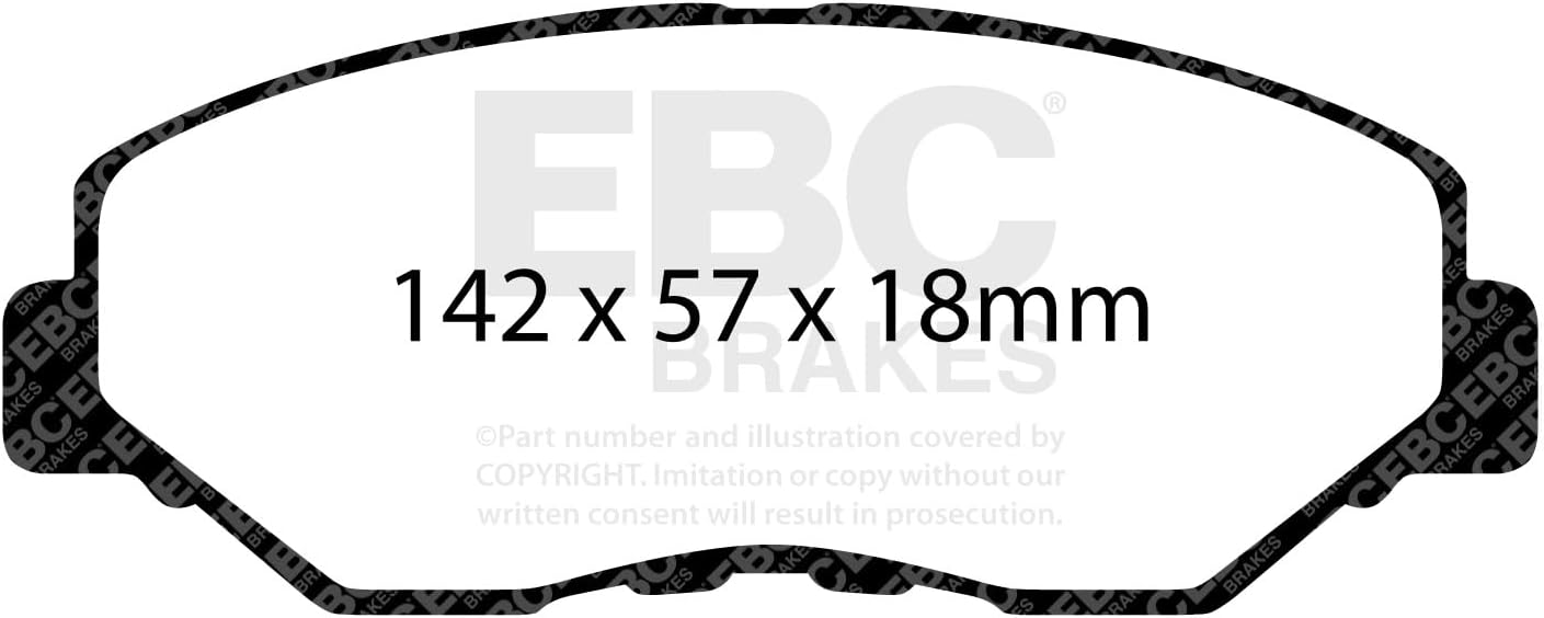 EBC Brakes Redstuff 3000 Series Sport Brake Pad Set DP31655C to Fit HONDA,ACURA