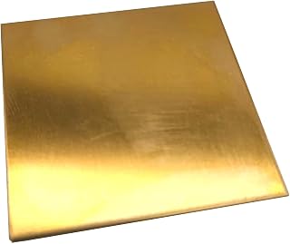 Flat Sheet Brass Sheet Foil Belt Toe Plates for Door 0.1mm 0.2mm 0.3mm 0.4mm 0.5mm 0.6mm 0.7mm 0.8mm Square Materials (Size : 0.5x100x100mm 1pc)