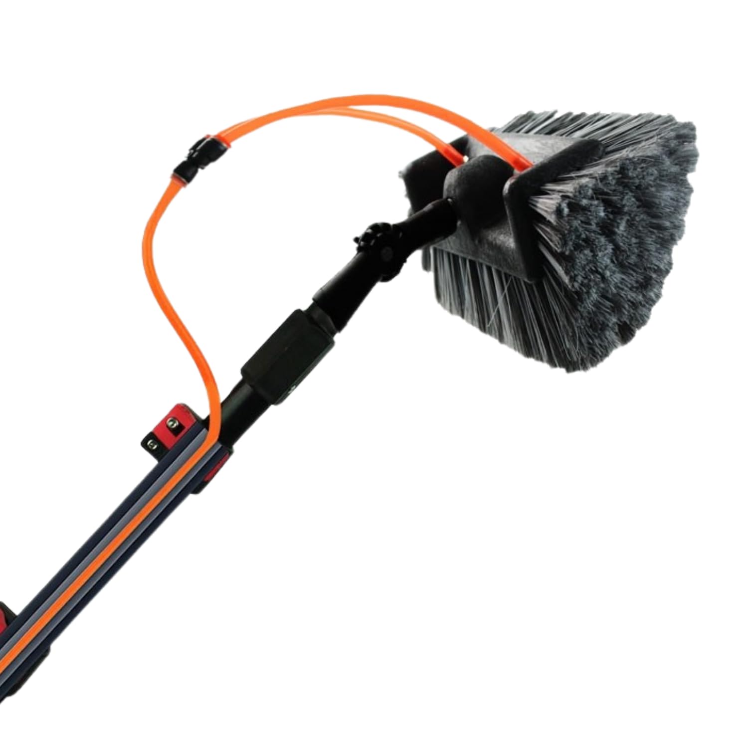 Asta telescopica, 7,2 m, set per pannelli solari e finestre, manico telescopico da riempire con acqua