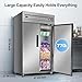 Tylza Commercial Refrigerator and Freezer Combo, 48