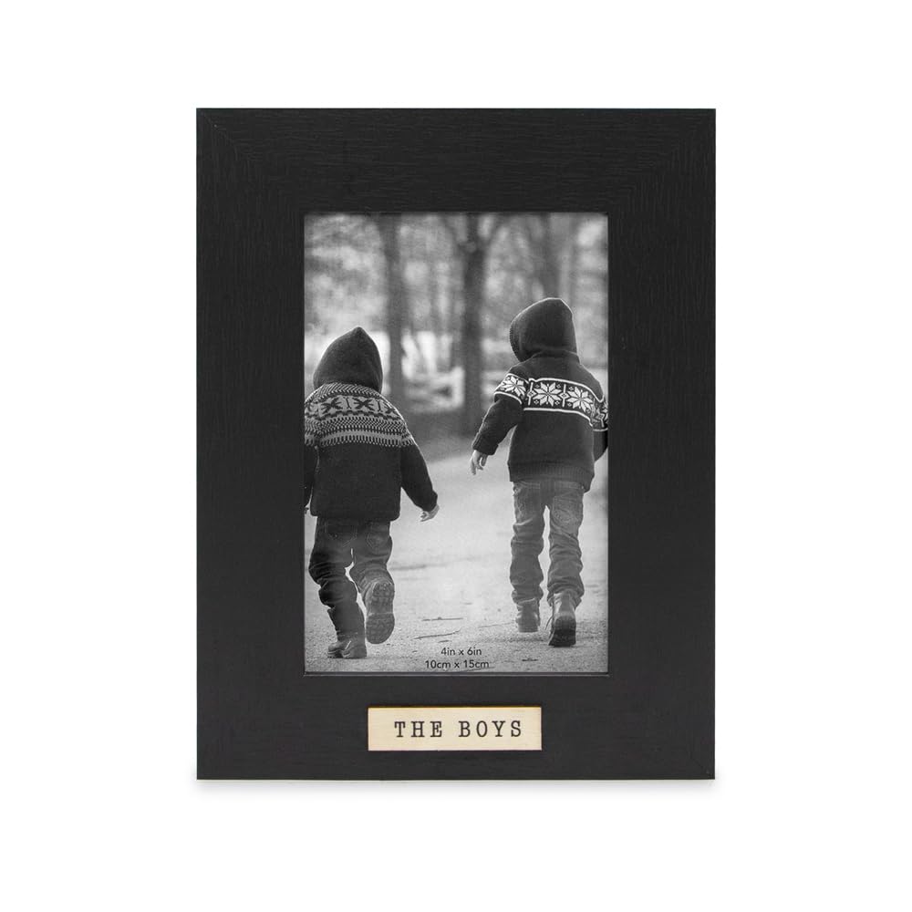 Amazon.com - Isaac Jacobs 4x6 Wood Sentiments The Boys Picture