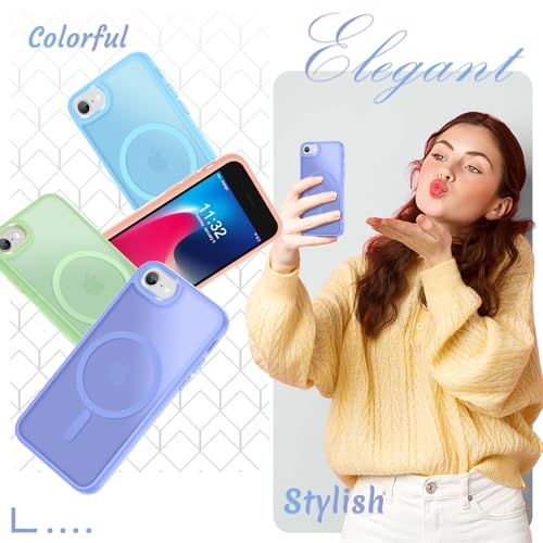 Image of for iPhone SE Case 2022(3rd) /2020(2nd), iPhone 8 /7 Case, Lavender Purple