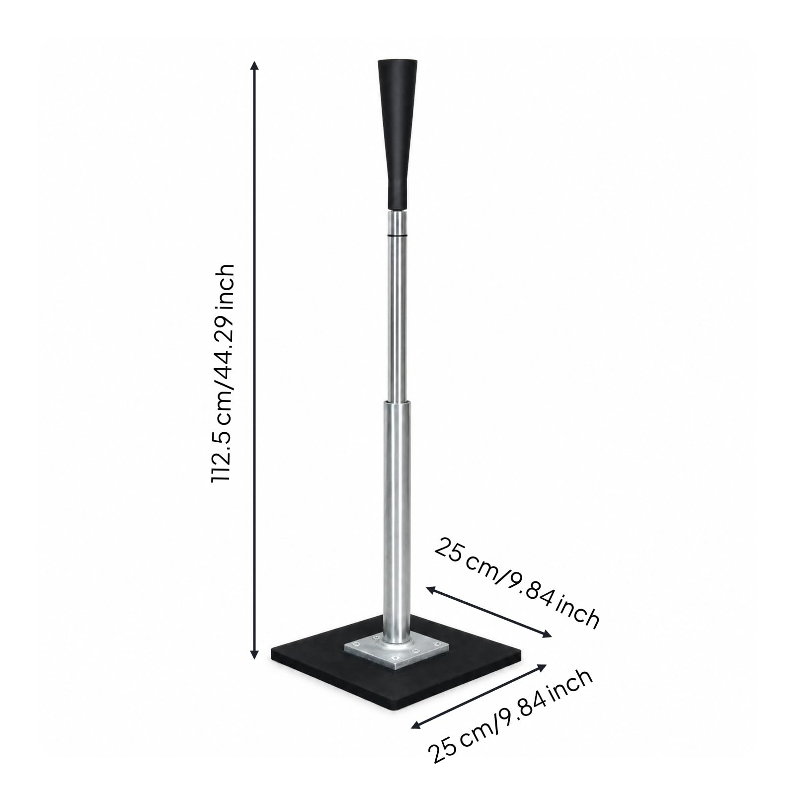 Soporte de Entrenamiento de Béisbol tee de Bateo tee de Golpeo Estructura Metálica Estable Amortiguación de Impactos Ligero y Transportable Adecuado