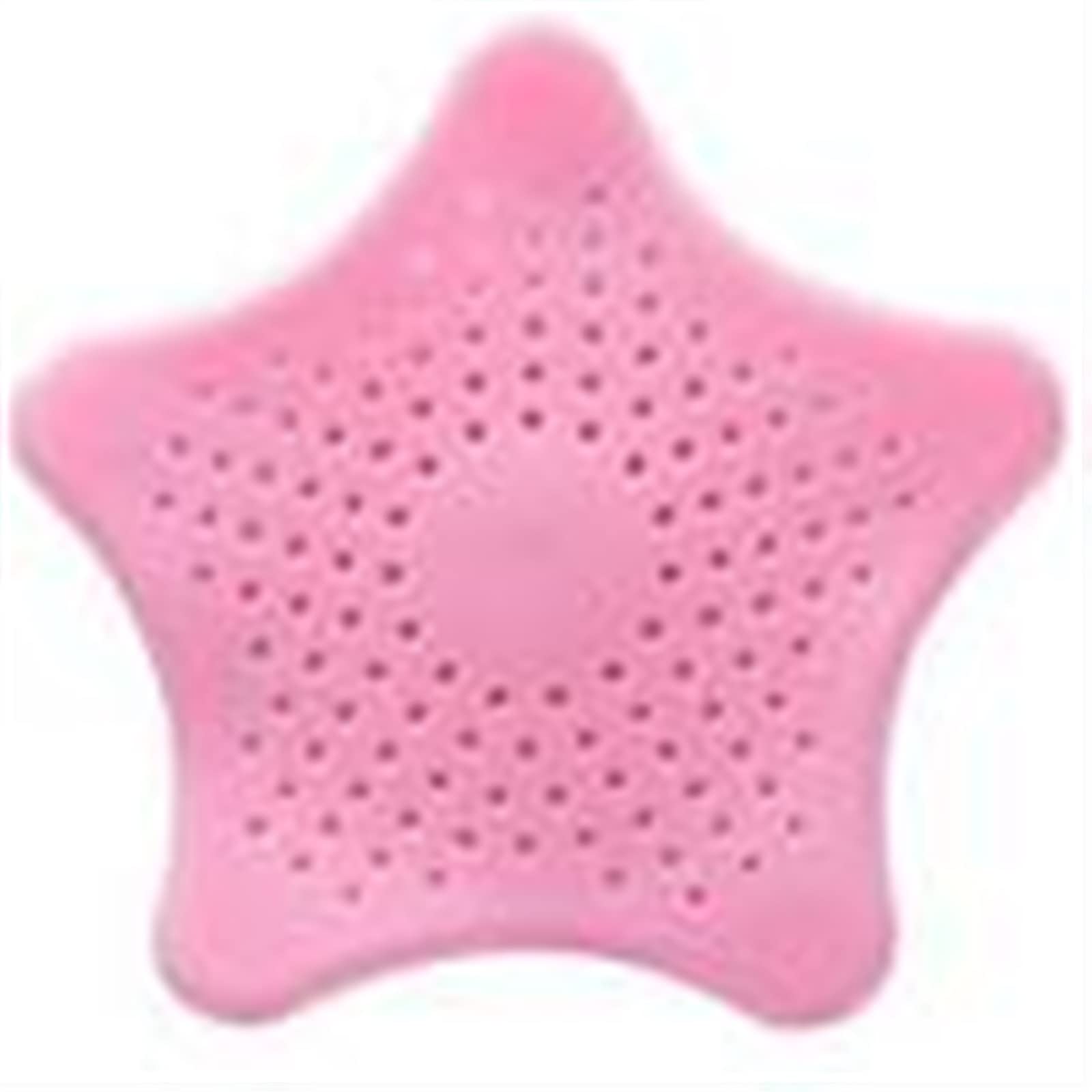 AUEMNUR Sink mat Anti-blocking Sink Strainers Filter Bathroom Hair Catcher Stopper Trapper Floor Sieve Drain Filter Mat Gadgets Clean Tool(Pink)