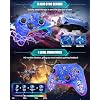 Wireless Switch Controllers for Nintendo Switch/OLED/Lite/Switch 2, 1200mAh Pro Controller with 10 Color LED Lights, Rechargeable Switch Control Gamepad with Vibration, Turbo, Wake Up, 6-Axis Gyro