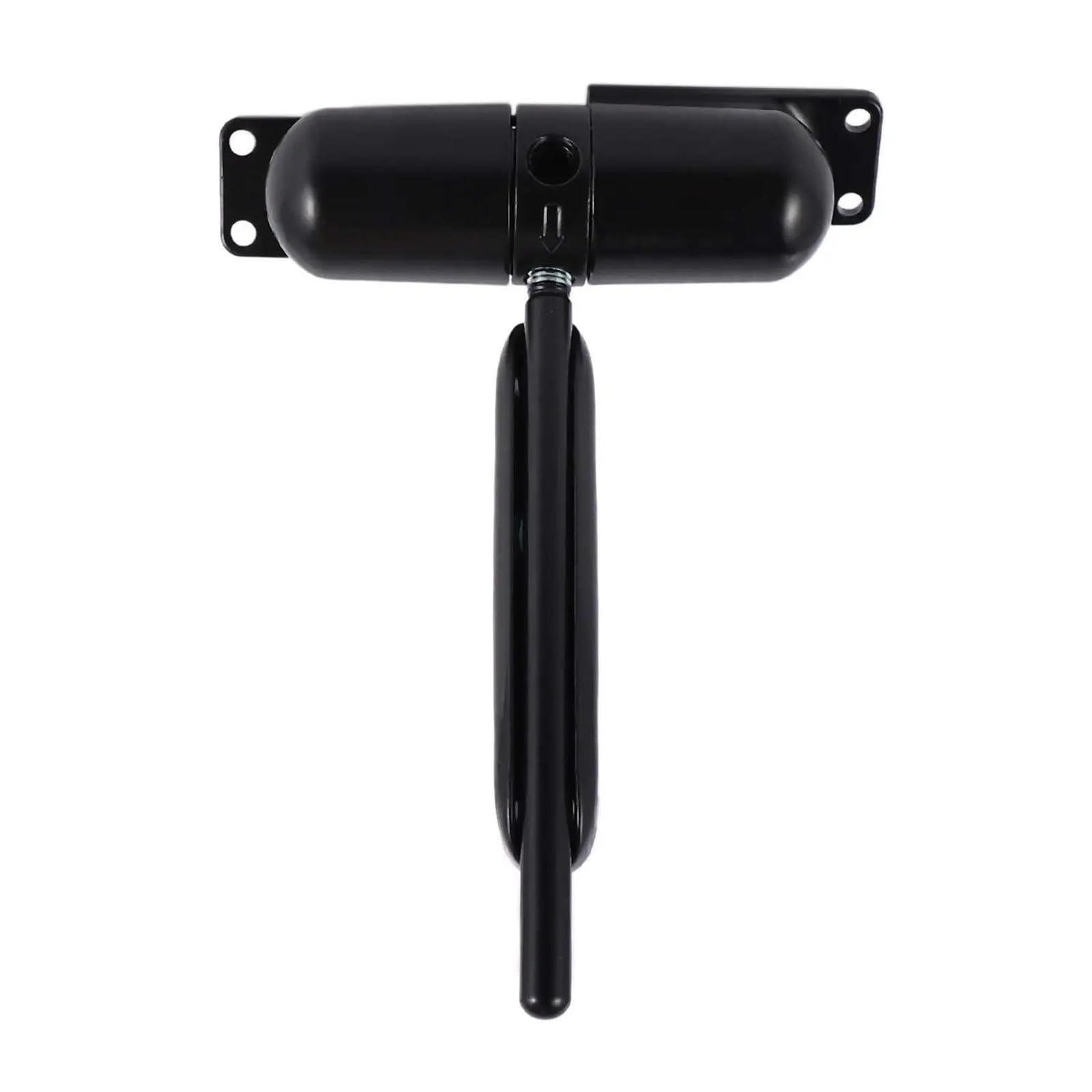 Kdhcvkz Black Adjustable Door Closer 20-70Kg Surface-Mounted Iron 15X11x2.5cm