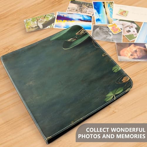 Álbum de Fotos Autoadhesivo DIY Scrapbook FLildon con Cubierta de Cuero PU, 40 Páginas, 8x10, 3 Anillos miniatura 5