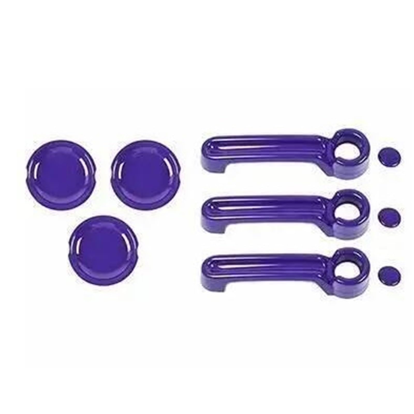 BQWYEDPL Car Tail Door Handle Bowl Decoration Cover Fit for Jeep Fit for Wrangler JK 2007-2017 Car Door Latch Handle(Purple for 2 Door)