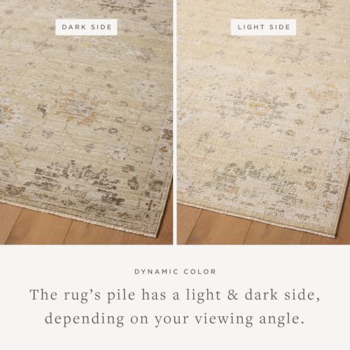 Loloi Magnolia Home by Joanna Gaines Pace Collection PAC-05 Apricot/Multi 3'-6" x 5'-6" Accent Rug