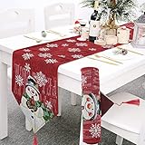 【Weihnachtsdekoration】Exquisite tisch esstische dekoration eignen sich sehr gut für Weihnachten, Hochzeiten, Thanksgiving, Halloween, Babyparty, Geburtstagsfeiern, Empfänge, Tanzpartys und Feiertage. Sie können es in Ihrem Zuhause, Hotel, Restaurant, Café, Küche, Restaurant verwenden, weihna chtstischdecke wird eine angenehme Umgebung schaffen.