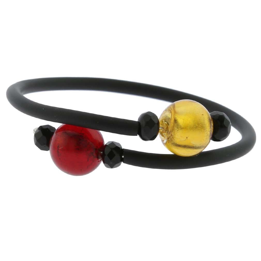 Glass Of Venice Pulsera Infantil Glamour Veneciano - Oro y Rojo