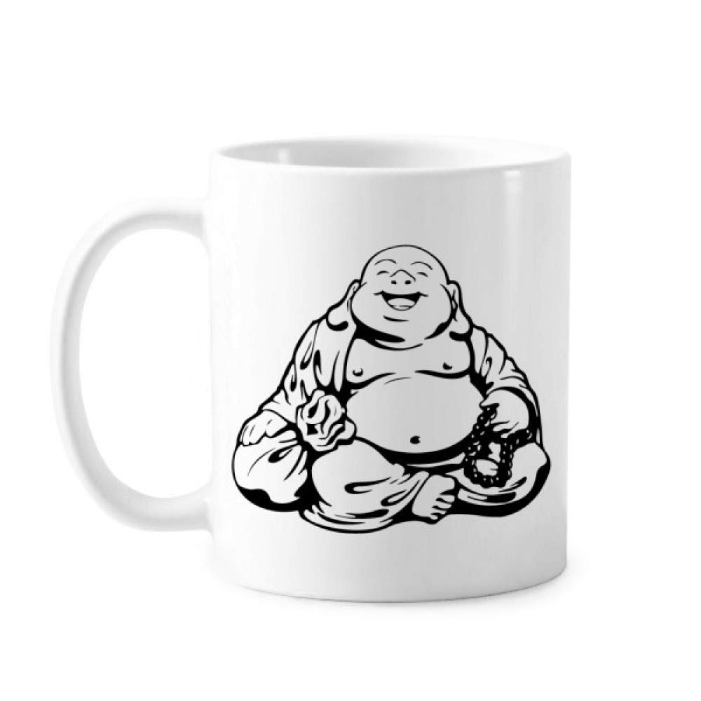 comp Barefoot Daisen Monk Fat Blessing Mellow Mug Pottery Cerac Coffee Porcelain Cup Tableware