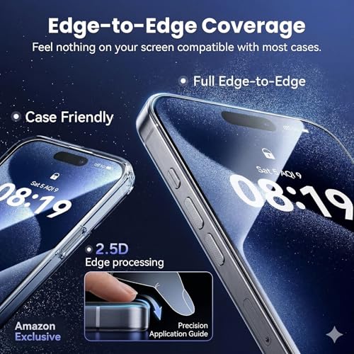 Image of Military-Grade Tempered Glass Screen Protector Compatible for Lava Bold N2 Lite with Edge to Edge Coverage and Easy Self Installation kit