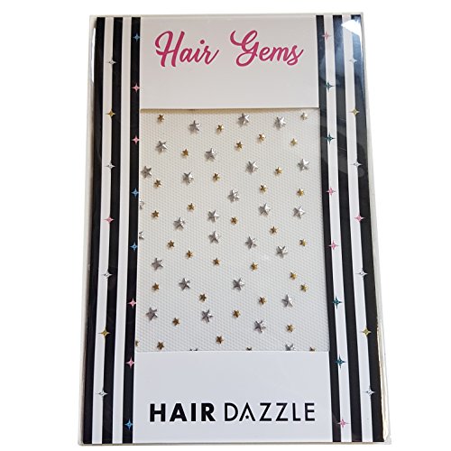 Hair Gems - Gold/Silver Stars