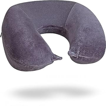 Travesseiro de pescoço para viagem Nasa Voyage Premium Anatômico Cinza noturno Nap