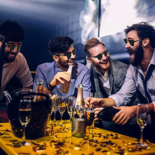 Image of LADY&HOME Bachelor Party 7pcs Wedding Sunglasses for Groom, Best Man, Groomsmen Gifts Wedding Favor