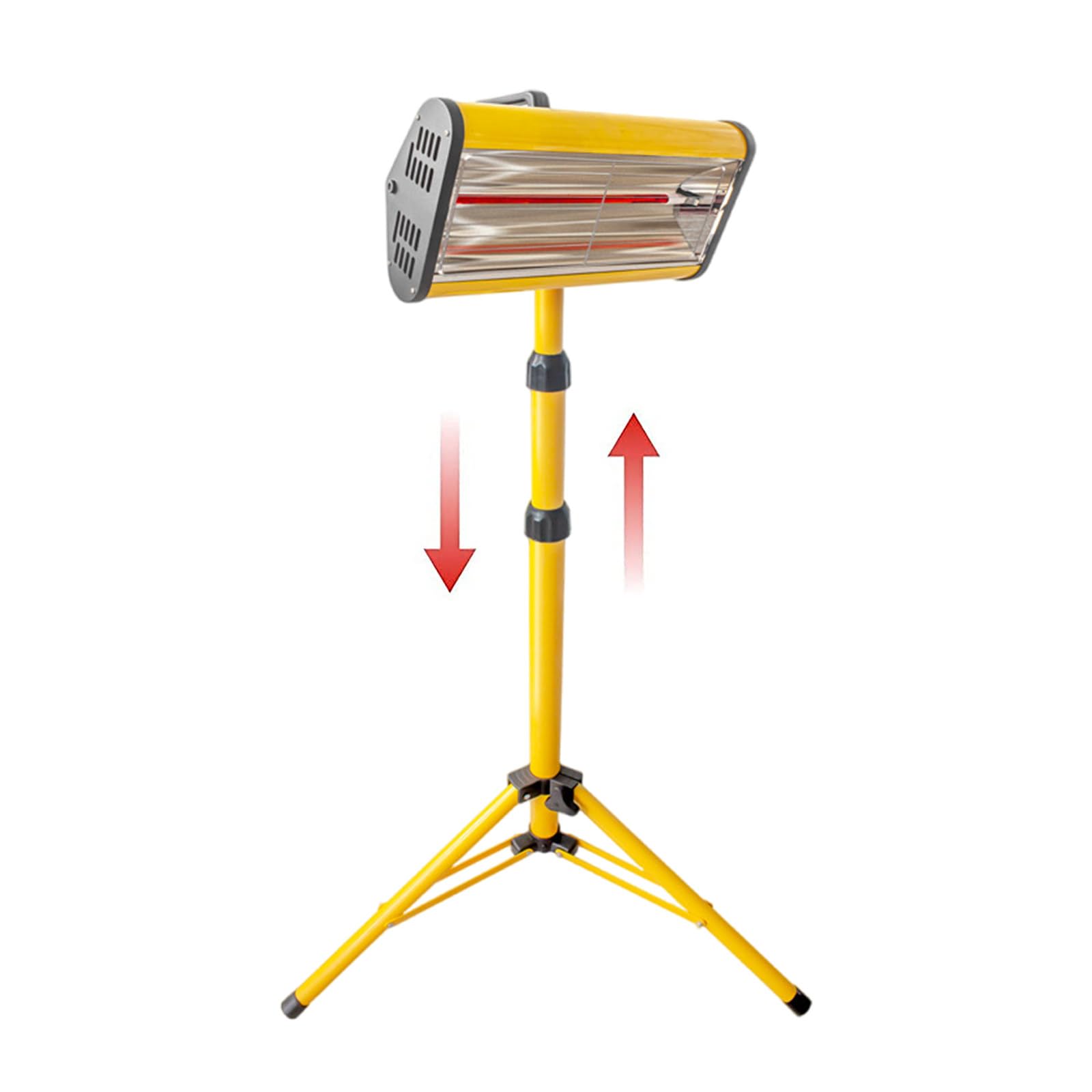 SENJINGHUA Solar Paint Drying Lamp, 1050W Shortwave Infrared Paint Curing Lamp with Timer for Car Body Repair, Height Adjustable, Foldable Storage,220V